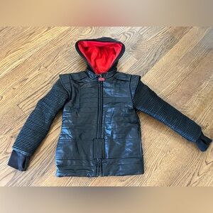 Star Wars Kylo Ren Black Faux leather jacket Size 5/6